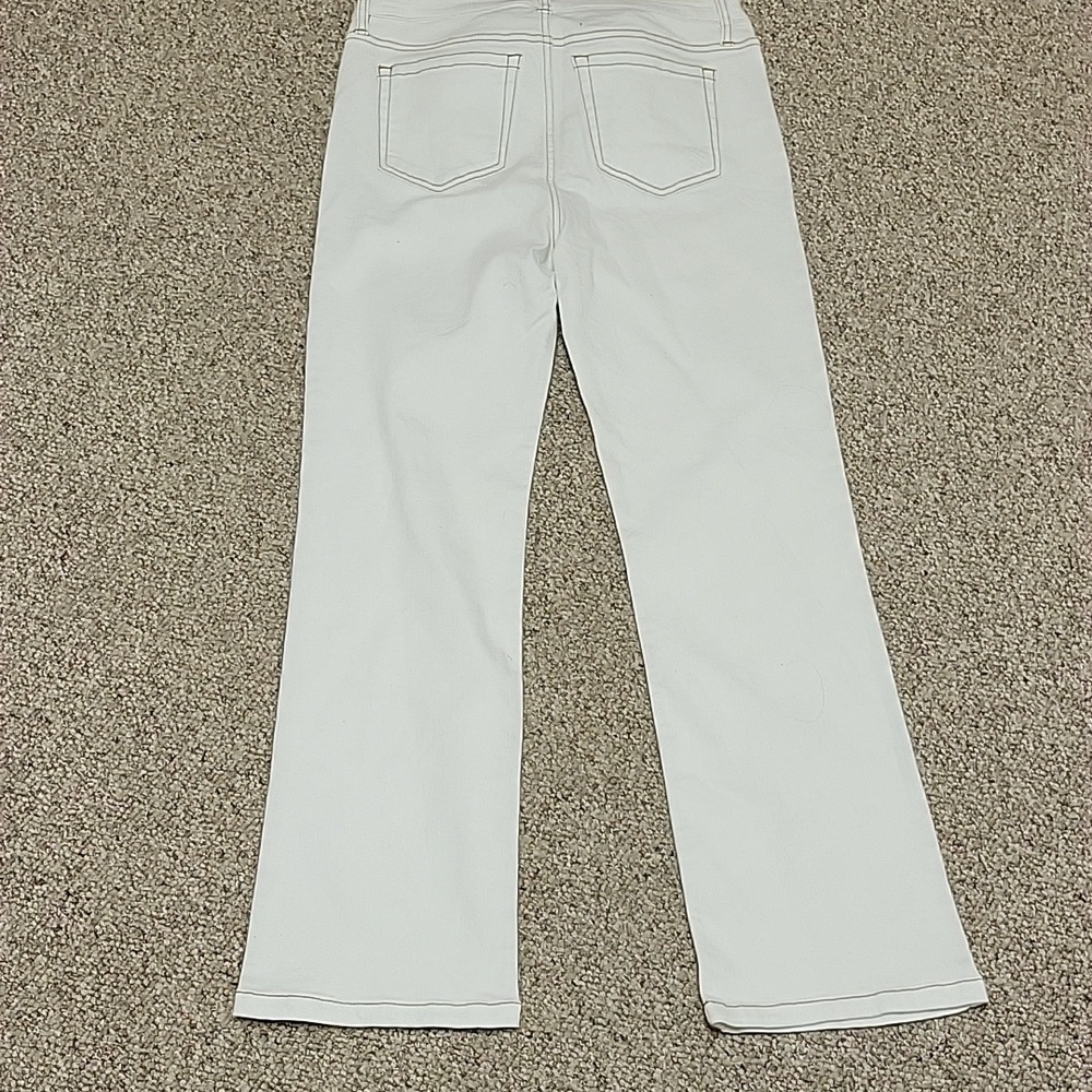 Good Hart From Matilda Jane Women's White Jeans Sz 10. Windsor Straight Crop - Picture 3 of 7